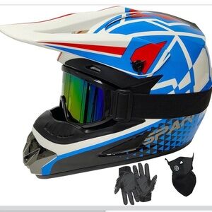 New Open Box Youth Dirt Bike Helmets DOT Approved Fashion Kids Motocross, ATV